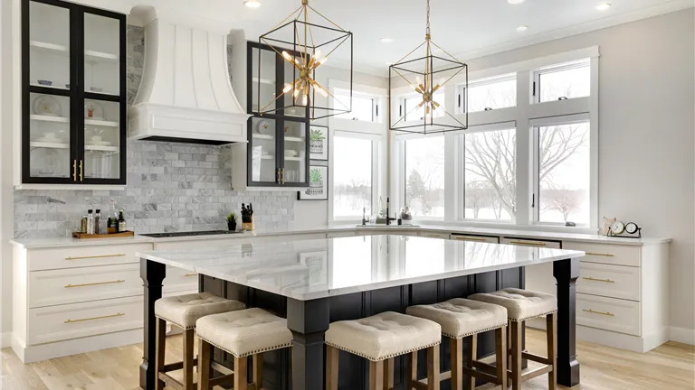 18th Hole Contemporary Prairie- Kitchen Wide Angle