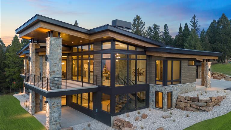 Aerial view of lush green grass