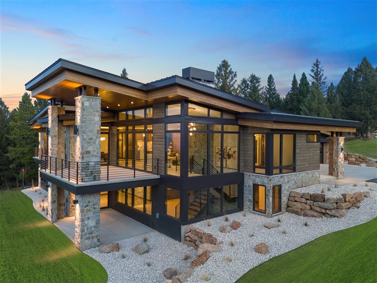 Aerial view of lush green grass