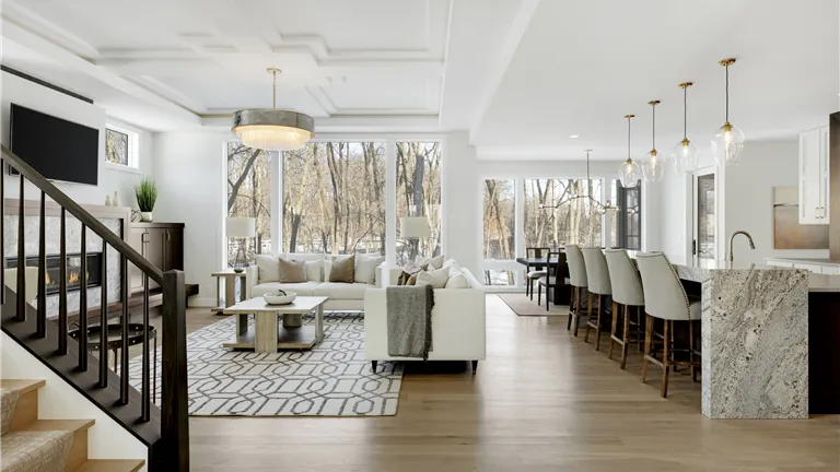 Woods of Medina Modern Tudor- Living Room